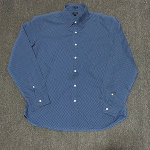 Men's Blue Polka Dot Shirt